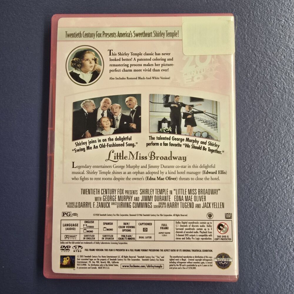 Shirley Temple Classics Collection DVD Box Set Of 3 Shirley Temple's Best Films - Picture 7 of 13